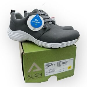 NWT Align Womens Velocity Lace Up Nursing Sneaker Shoes Gray Size 7
